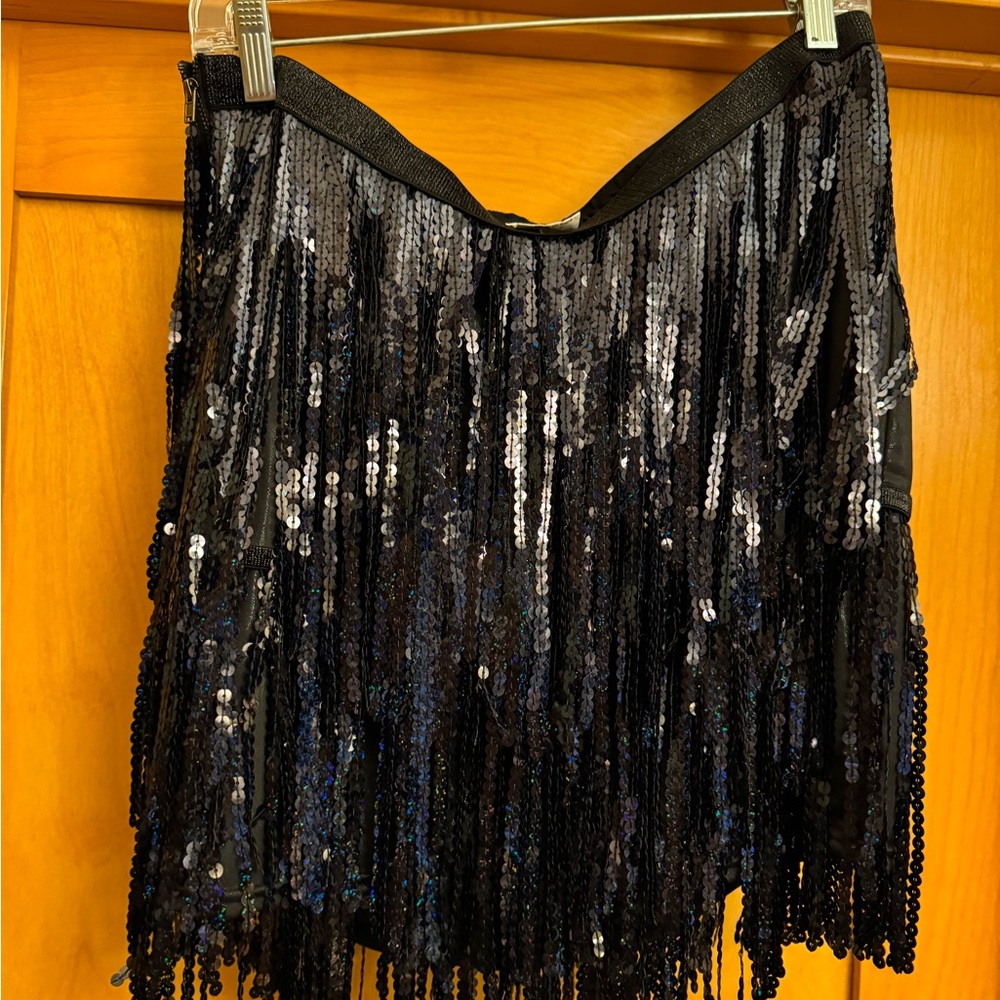 Sequin Black Skirt